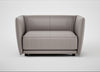 Valley Loveseat Daino Leather Elephant