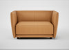 Valley Loveseat Daino Leather Parchment