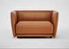 Valley Loveseat Daino Leather Treacle