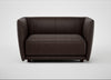 Valley Loveseat Leather Grain Chocolate 066