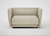 Valley Loveseat Leather Grain Storm 006
