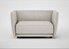 Valley Loveseat Leather Grain White 000