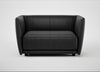 Valley Loveseat Linea Leather Black 622
