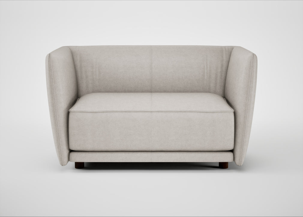 Valley Loveseat Linea Leather White 634