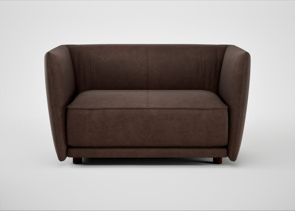 Valley Loveseat Heritage Leather Chestnut 2064
