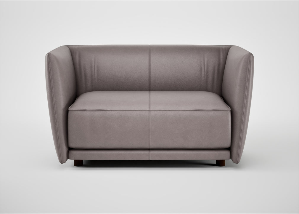 Valley Loveseat Heritage Leather Stone Grey 2060