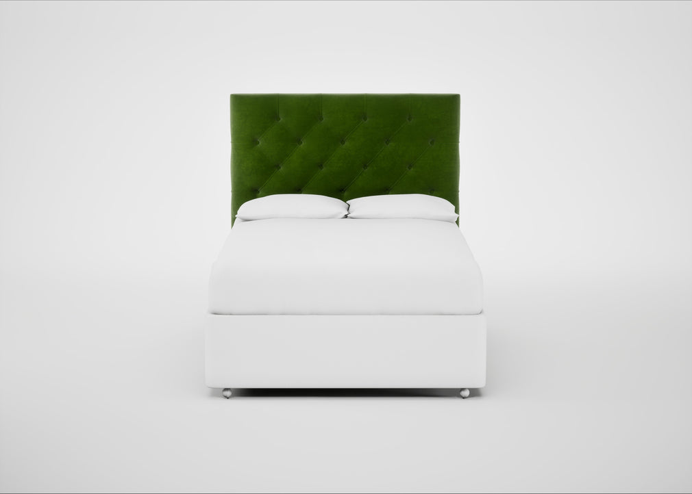 Balmoral Headboard Double / Smart Luxe Velvet Grass