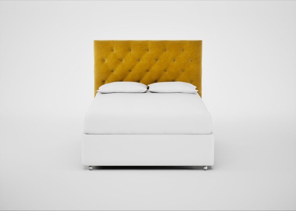 Balmoral Headboard King / Smart Luxe Velvet Canary