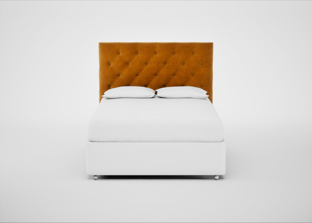 Balmoral Headboard King / Smart Luxe Velvet Cognac