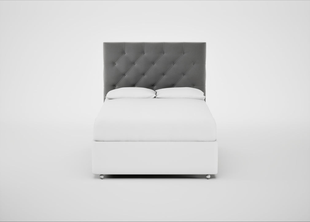 Balmoral Headboard Double / Smart Velvet Mercury