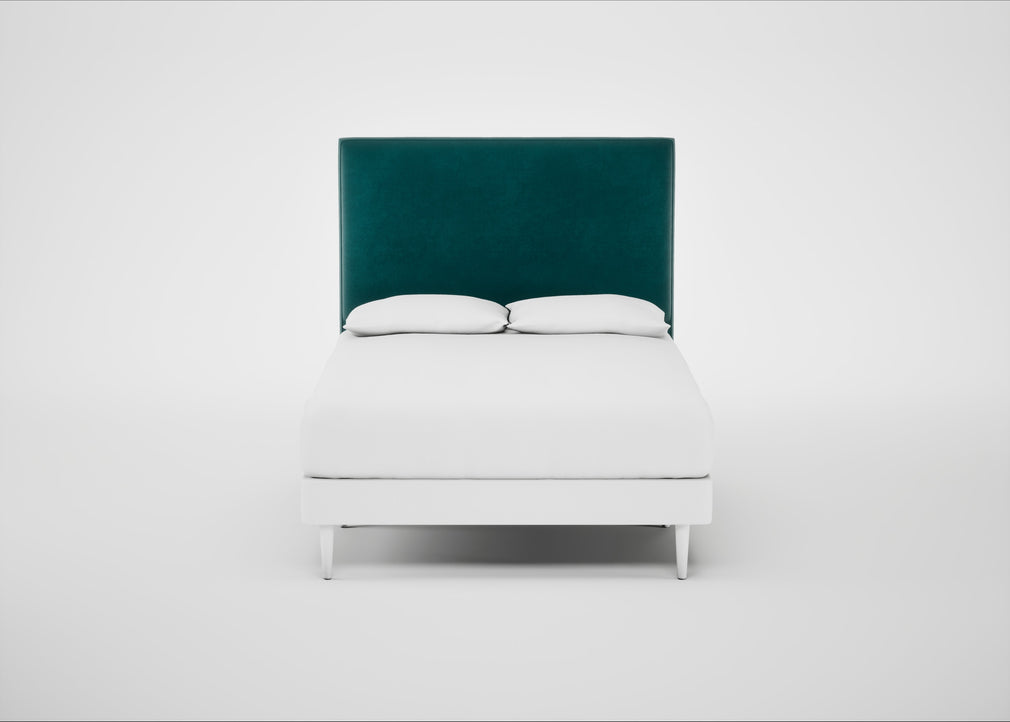 Newman Headboard Double / Smart Luxe Velvet Ocean Green