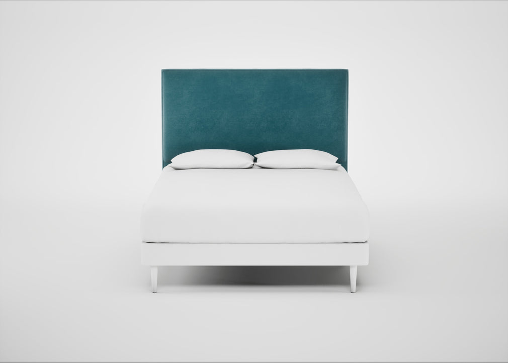 Newman Headboard King / Smart Luxe Velvet Airforce Blue