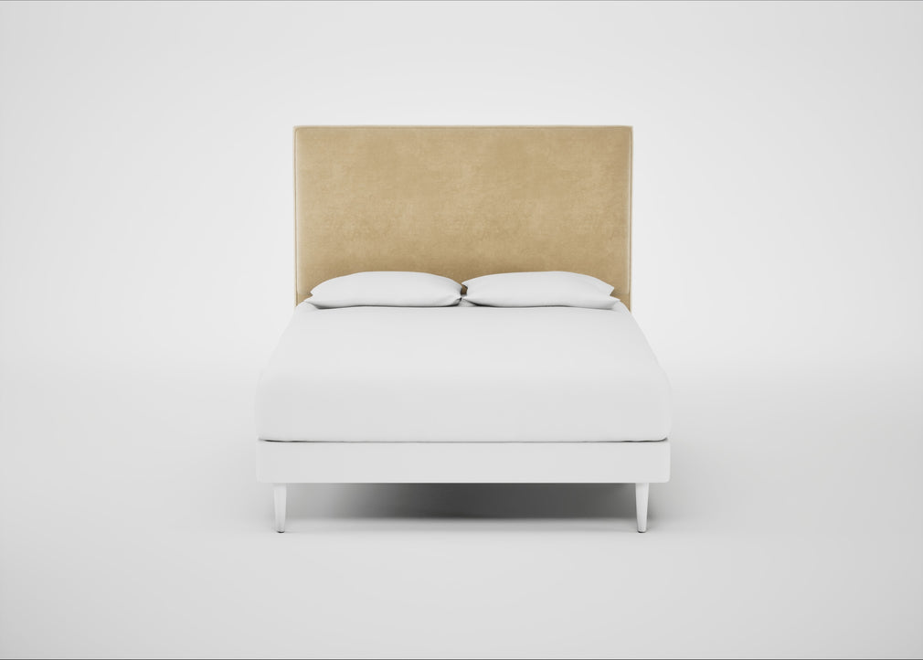 Newman Headboard King / Smart Luxe Velvet Biscuit