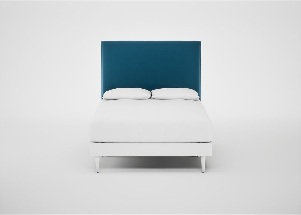 Newman Headboard Double / Smart Velvet Ocean Blue