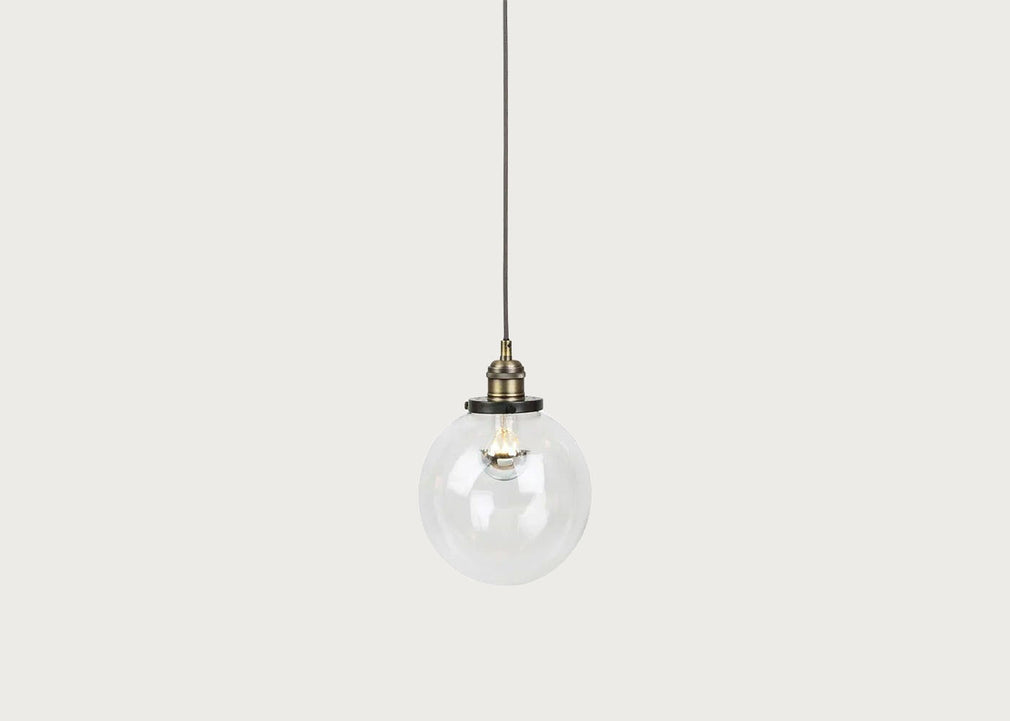 Olson Globe Pendant Light Glass Clear