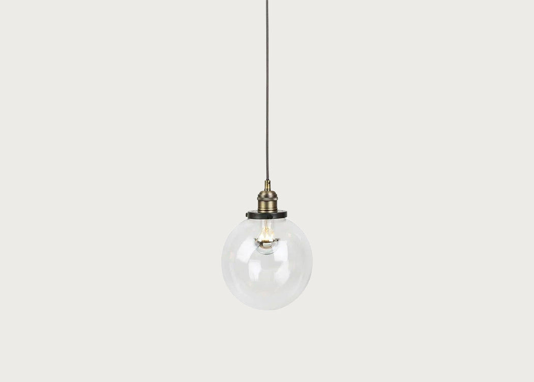 Olson Globe Pendant Light Glass Clear