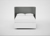 Monroe Headboard Double - Storage Divan / Boucle Steel