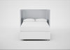 Monroe Headboard Double - Storage Divan / Broad Weave Tin