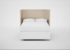 Monroe Headboard Double - Storage Divan / Brushed Cotton Oat