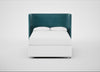 Monroe Headboard Double - Storage Divan / Smart Luxe Velvet Airforce Blue