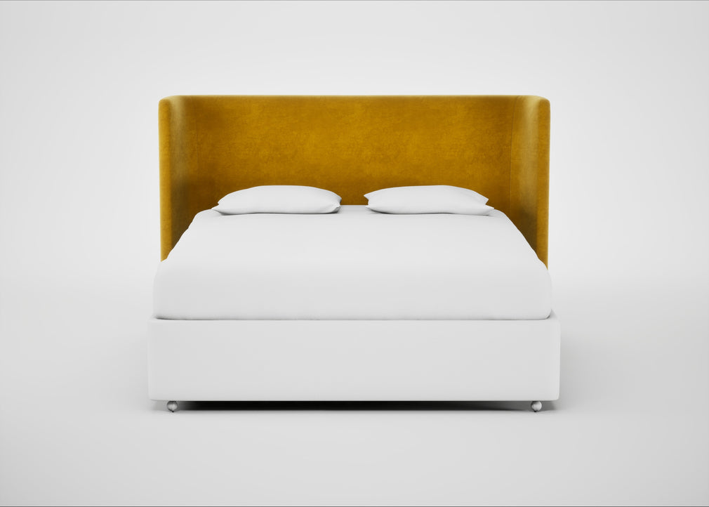 Monroe Headboard Super King - Storage Divan / Smart Luxe Velvet Canary