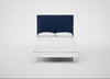 Newman Headboard Double - Storage Divan / Broad Weave Lagoon