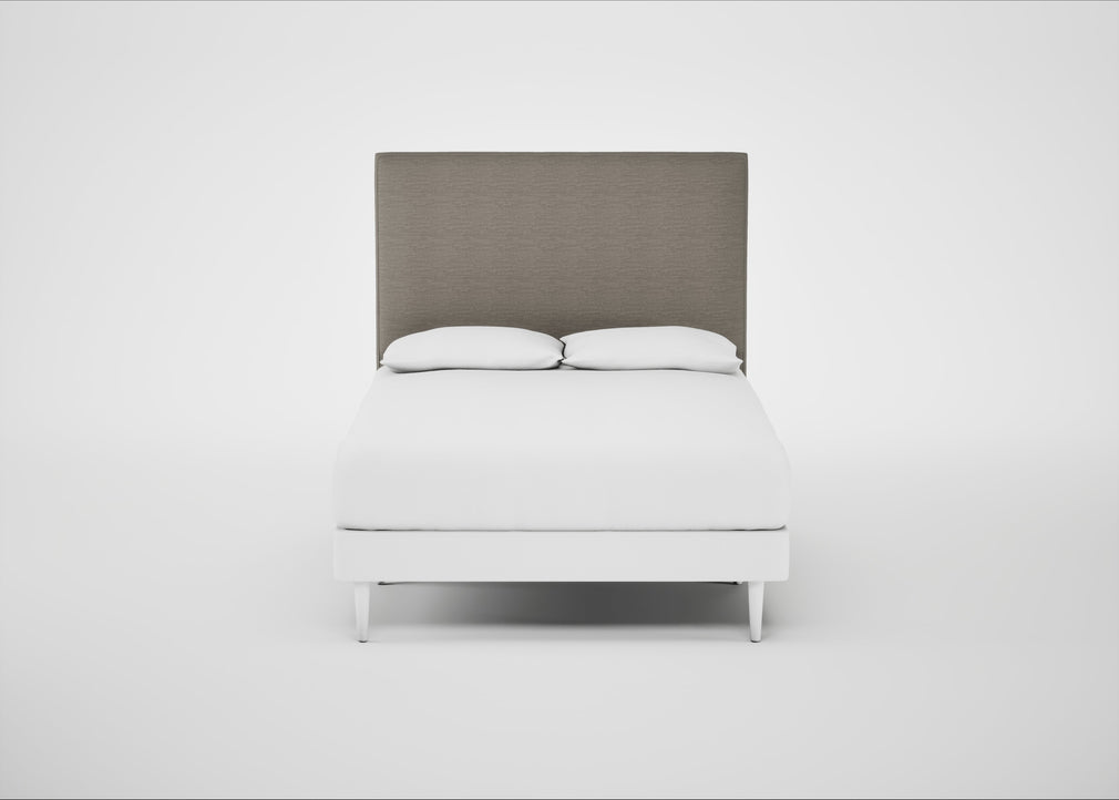 Newman Headboard Double - Storage Divan / Broad Weave Pebble
