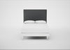 Newman Headboard Double - Storage Divan / Melton Wool Granite