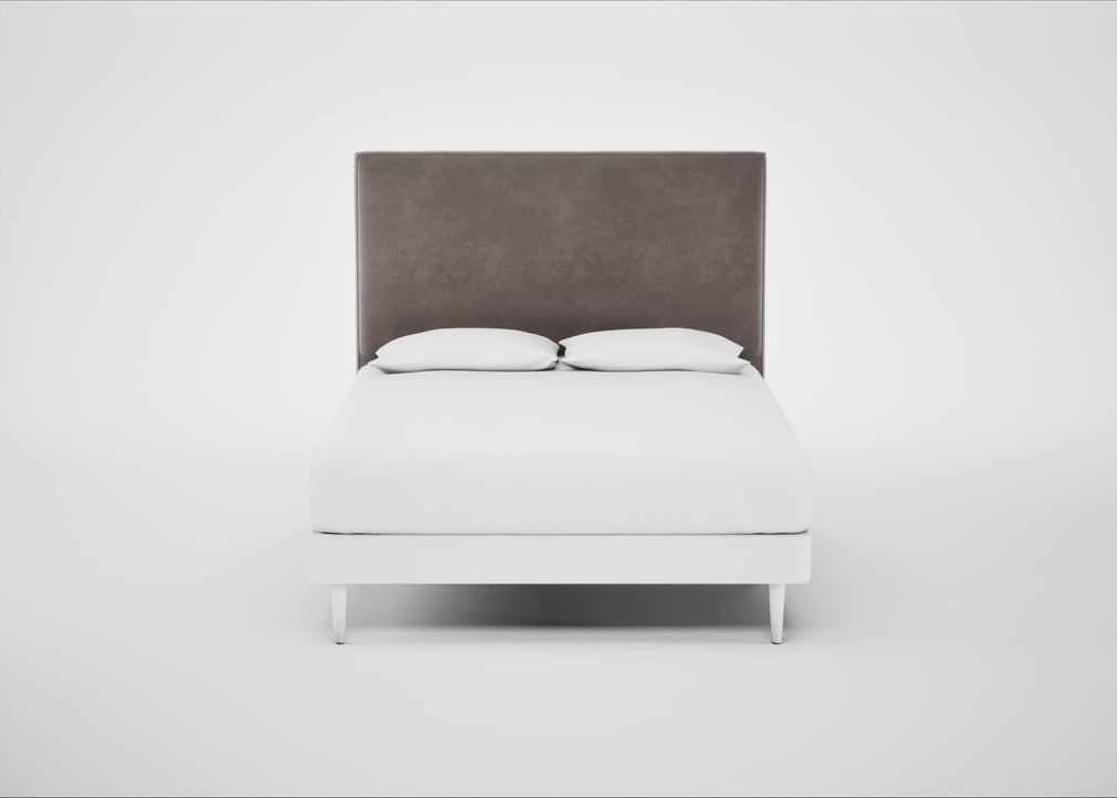 Newman Headboard King - Storage Divan / Smart Luxe Velvet Mushroom