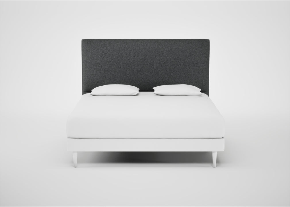 Newman Headboard Super King - Storage Divan / Melton Wool Granite