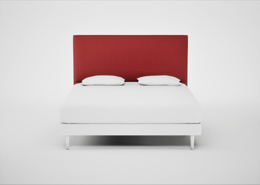 Newman Headboard Super King - Storage Divan / Melton Wool Red Oxide