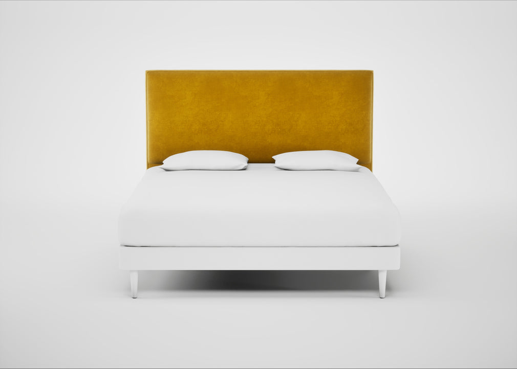 Newman Headboard Super King - Storage Divan / Smart Luxe Velvet Canary