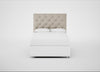 Balmoral Headboard Double - Storage Divan / Broad Weave Putty