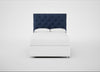 Balmoral Headboard Double - Storage Divan / Capelo Linen-Cotton Inkspot