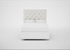 Balmoral Headboard Double - Storage Divan / Capelo Linen-Cotton Sea Salt