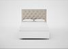 Balmoral Headboard King - Storage Divan / Broad Weave Putty