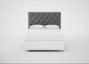 Balmoral Headboard King - Storage Divan / Melton Wool Shale