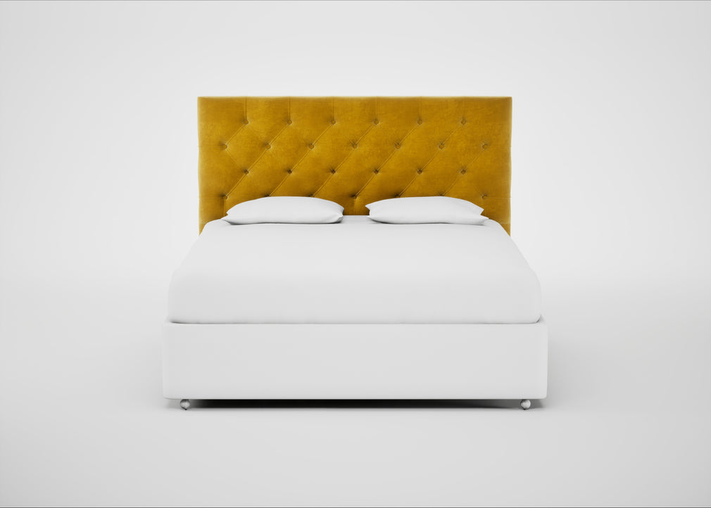 Balmoral Headboard Super King - Storage Divan / Smart Luxe Velvet Canary