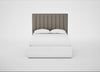 Retta Headboard Double - Storage Divan / Broad Weave Pebble
