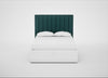 Retta Headboard Double - Storage Divan / Brushed Cotton Pine