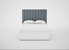 Retta Headboard Double - Storage Divan / Capelo Linen-Cotton Mineral