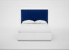 Retta Headboard King - Storage Divan / Smart Luxe Velvet Azure