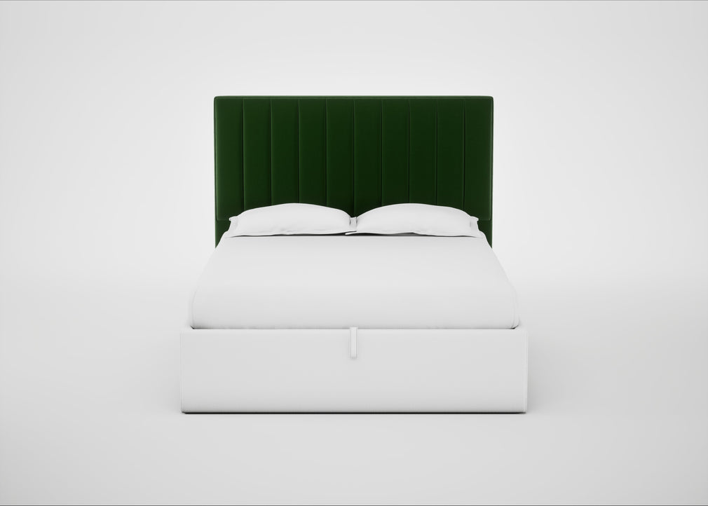 Retta Headboard King - Storage Divan / Smart Velvet Forest