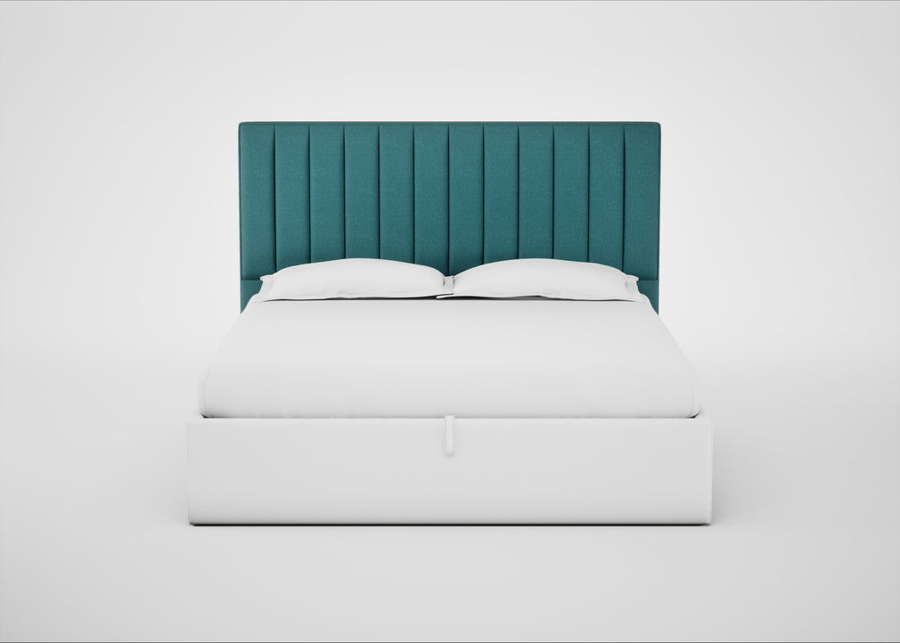 Retta Headboard Super King - Storage Divan / Brushed Cotton Cadet