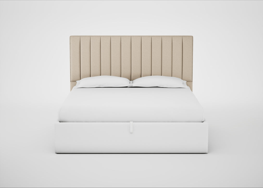 Retta Headboard Super King - Storage Divan / Brushed Cotton Oat