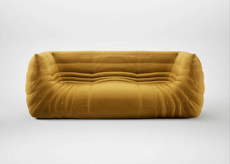 Togo Medium Settee Alcantara Curry