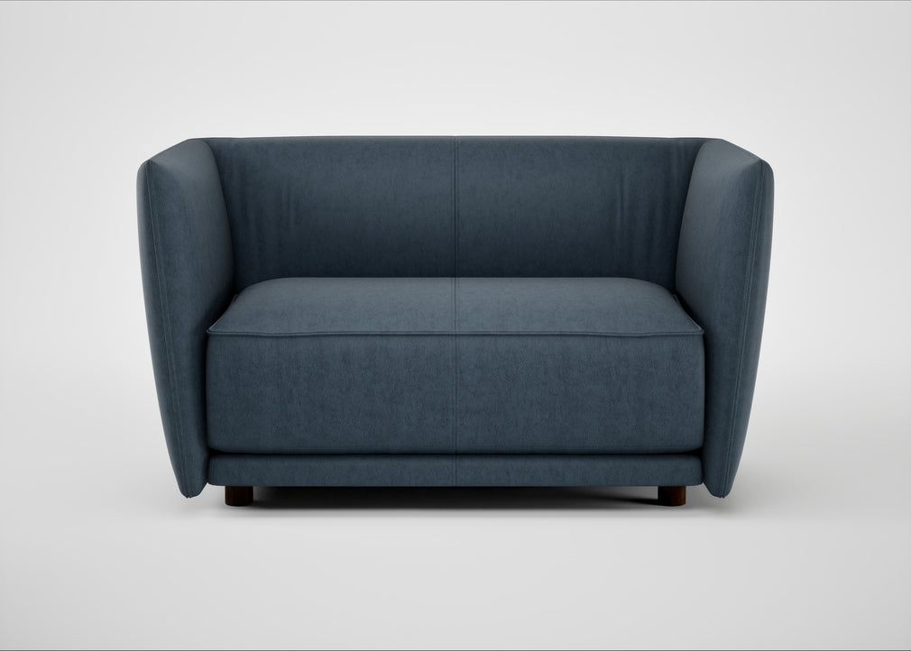 Valley Loveseat Old England Leather Blue
