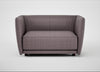 Valley Loveseat Old England Leather Grey