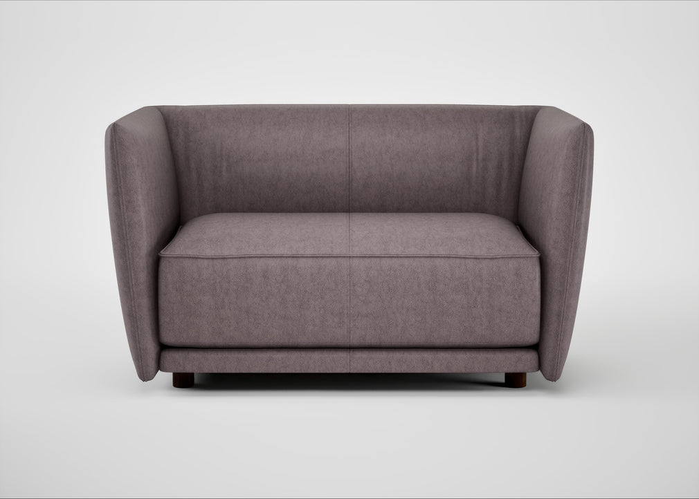 Valley Loveseat Old England Leather Grey