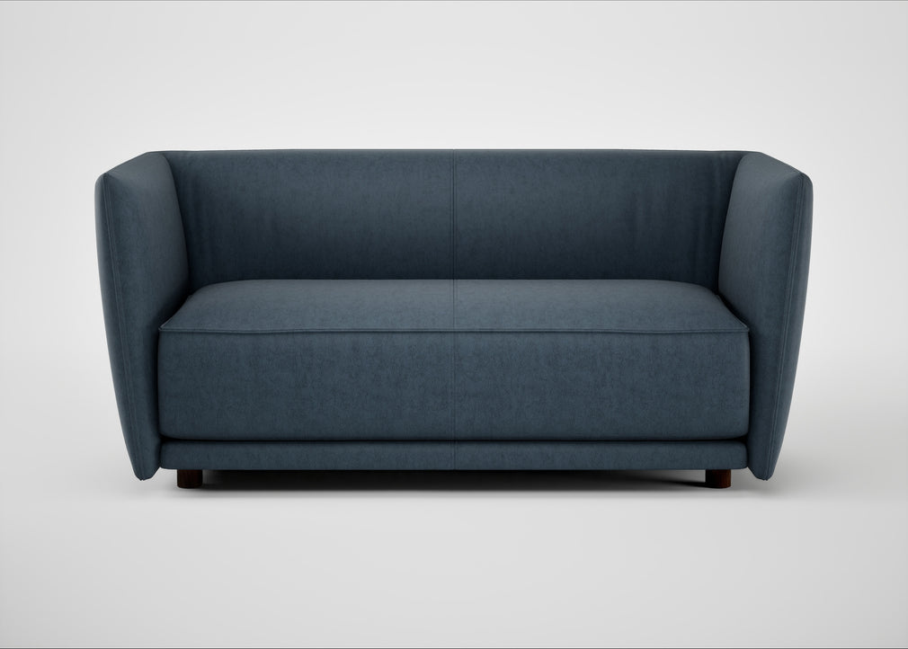 Valley 2 Seater Sofa Old England Leather Blue
